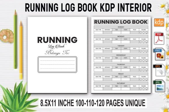 Download Running Log Book | KDP Interior - Log book Collection