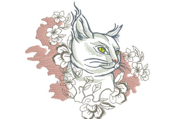 Download Cat with Flowers - Premium Resources