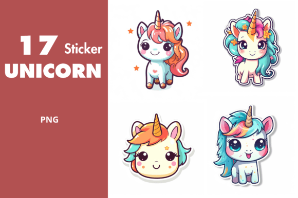Download Cute Unicorn Stickers High Quality - Premium Resources