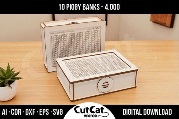 Download Laser Coin Bank - Save 4,000 Dollars - Premium Resources